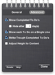 Advanced preferences